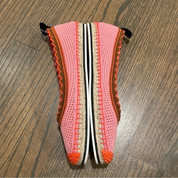 Kate Spade Knottingham Knitted Espadrille Flats Pink 6B - Picture 6 of 11